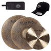 Istanbul Agop 14/20/22" Traditional Jazz Cymbal Set w/CDE Logo Hat & Stick Bag Drums and Percussion / Cymbals / Ride