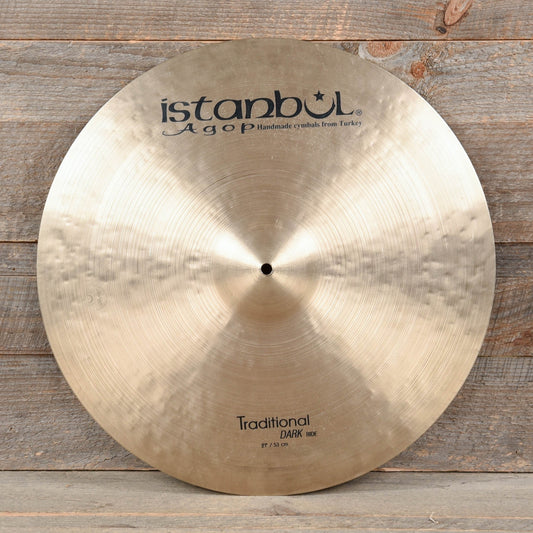 Istanbul Agop 21" Traditional Dark Ride Cymbal Drums and Percussion / Cymbals / Ride