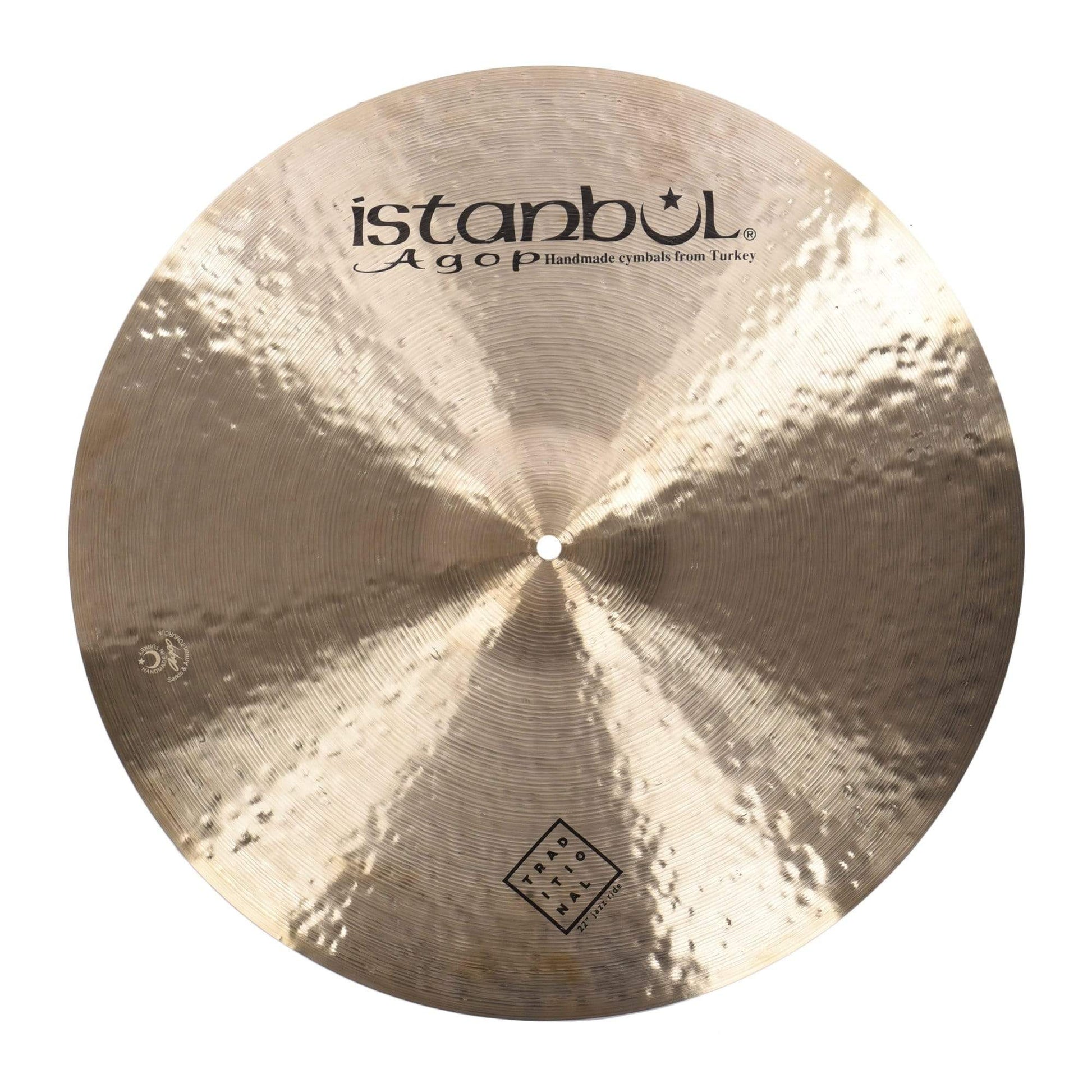 Istanbul Agop 22" Traditional Jazz Ride Cymbal Drums and Percussion / Cymbals / Ride