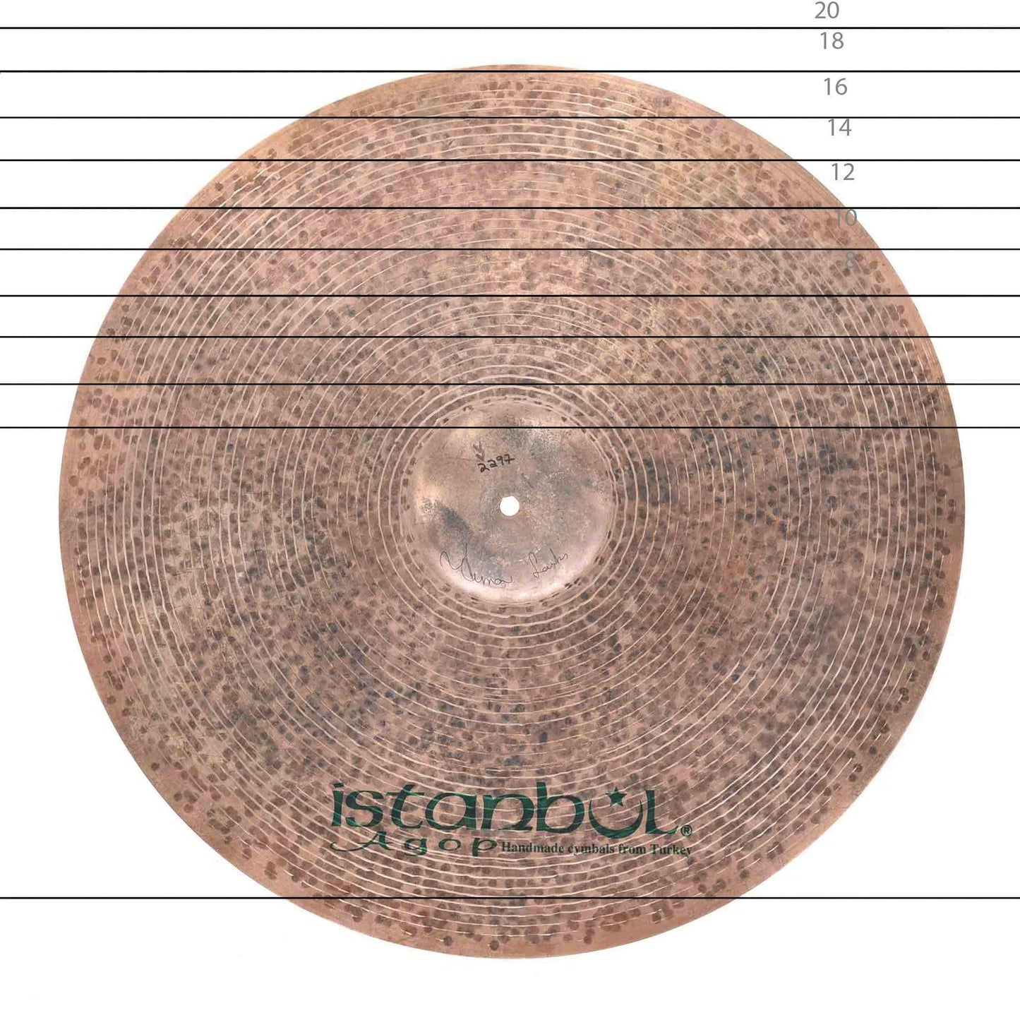 Istanbul Agop 23" Signature Ride Cymbal Drums and Percussion / Cymbals / Ride