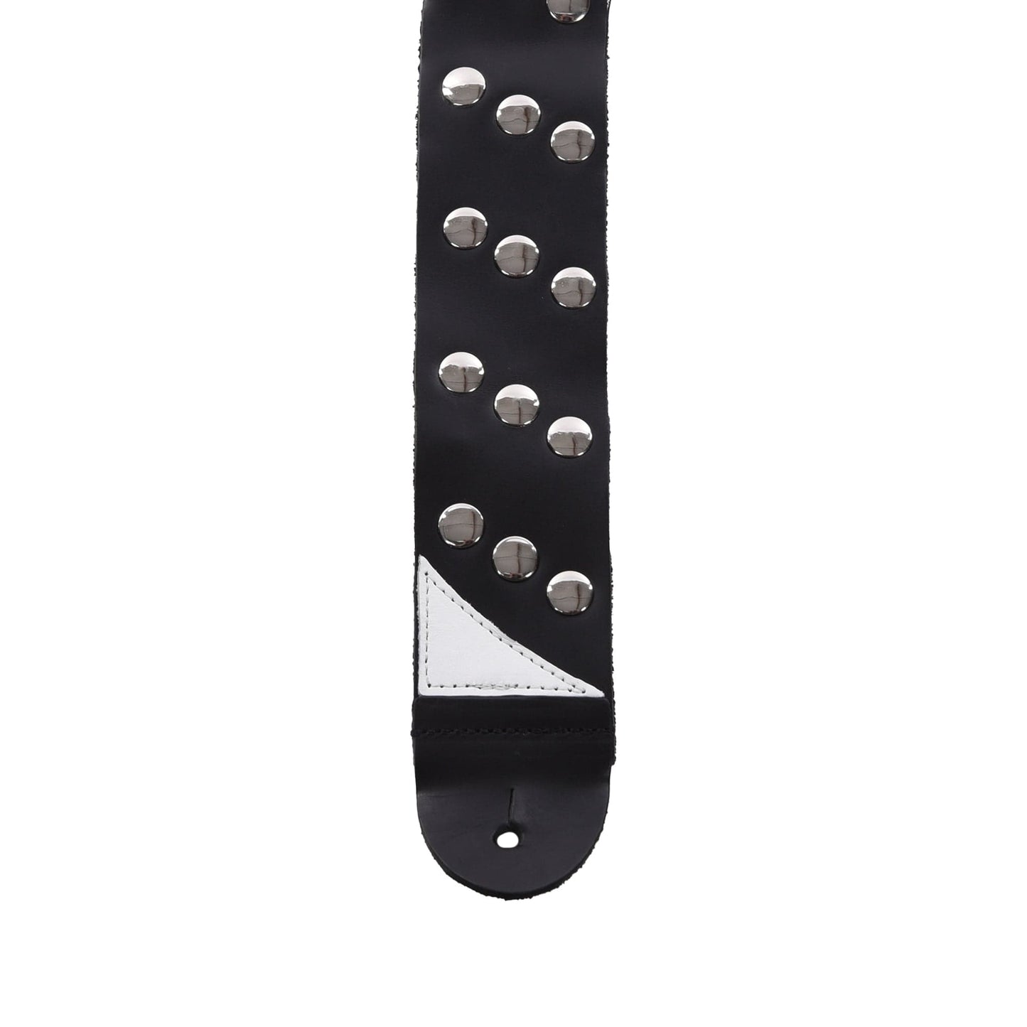 Jackson Diagonal Stud Leather Strap, Black, 2.5" Accessories / Straps