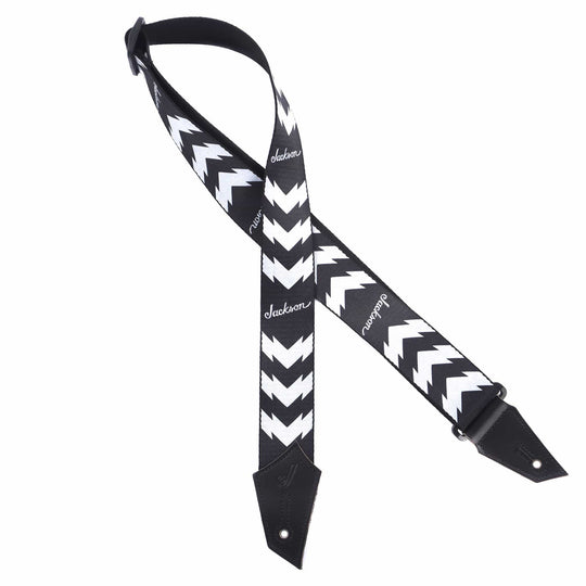 Jackson Double V Black/White Strap Accessories / Straps