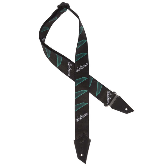 Jackson Headstock Black/Green Strap Accessories / Straps