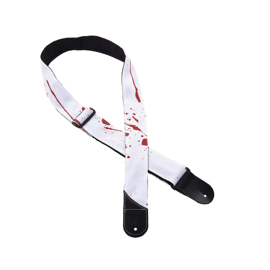 Jackson Splatter Strap, White and Red, 2