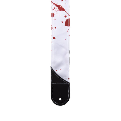 Jackson Splatter Strap, White and Red, 2" Accessories / Straps