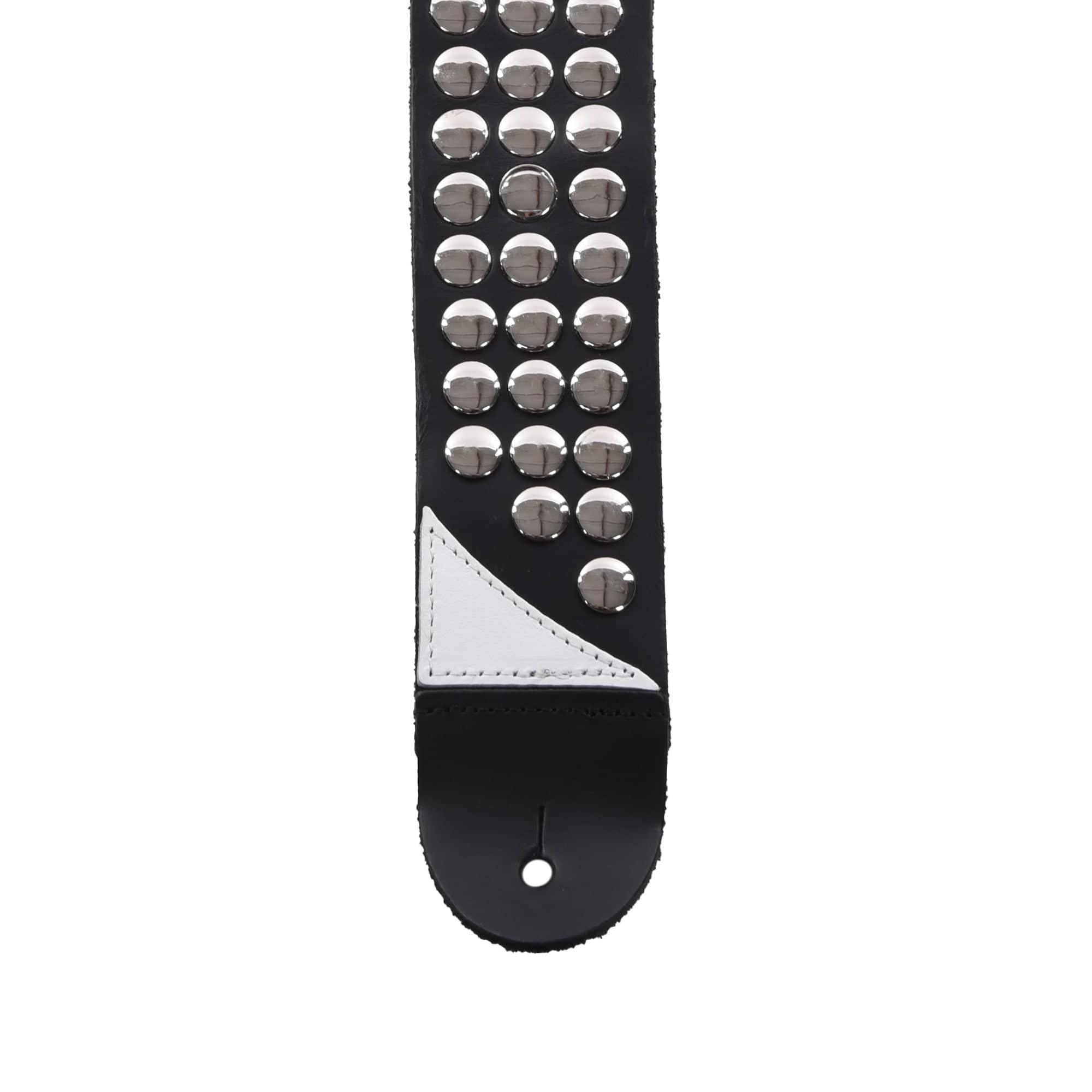 Jackson Stud Leather Strap, Black, 2.5