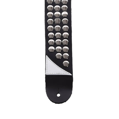 Jackson Stud Leather Strap, Black, 2.5" Accessories / Straps