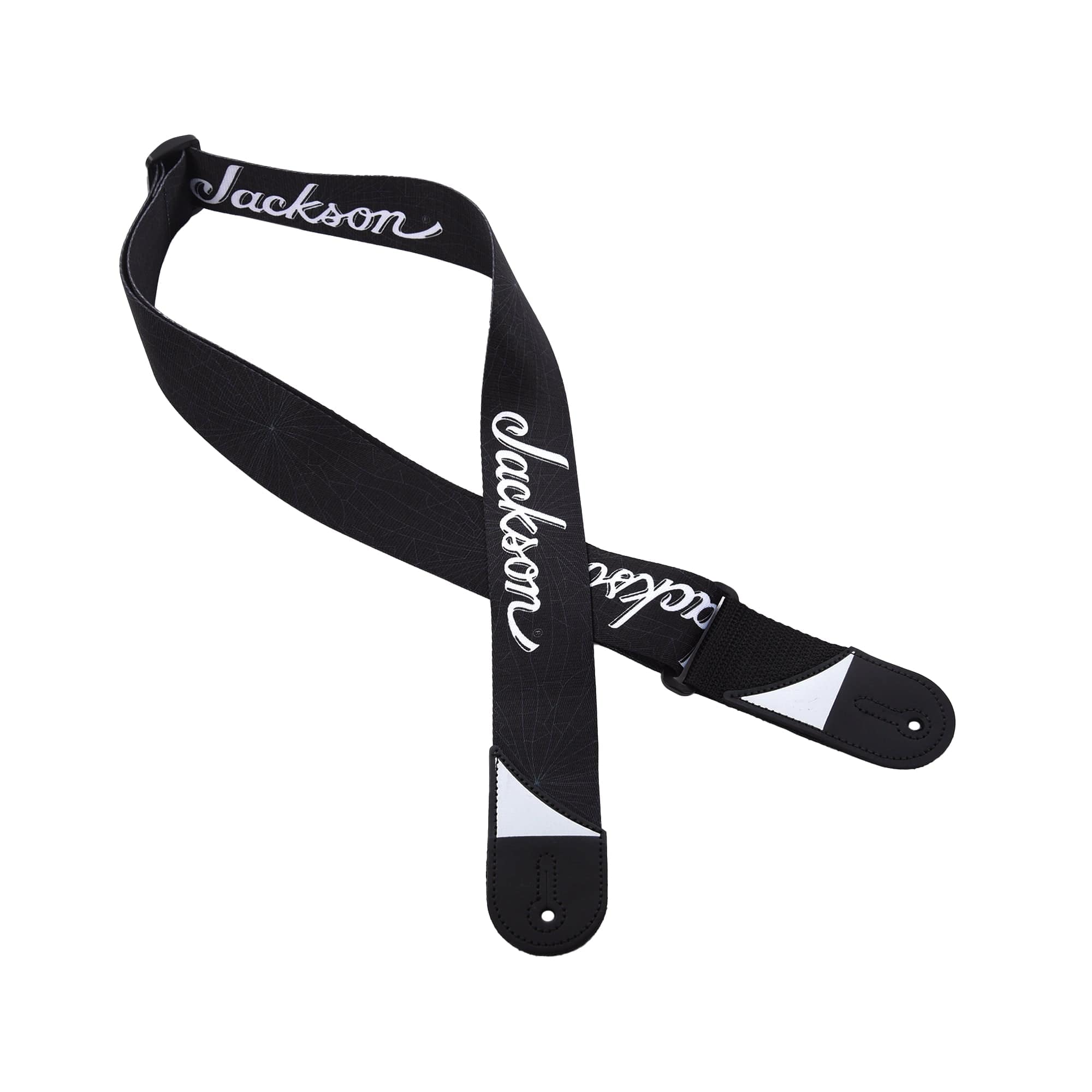 Jackson White Logo Strap, Black, 2