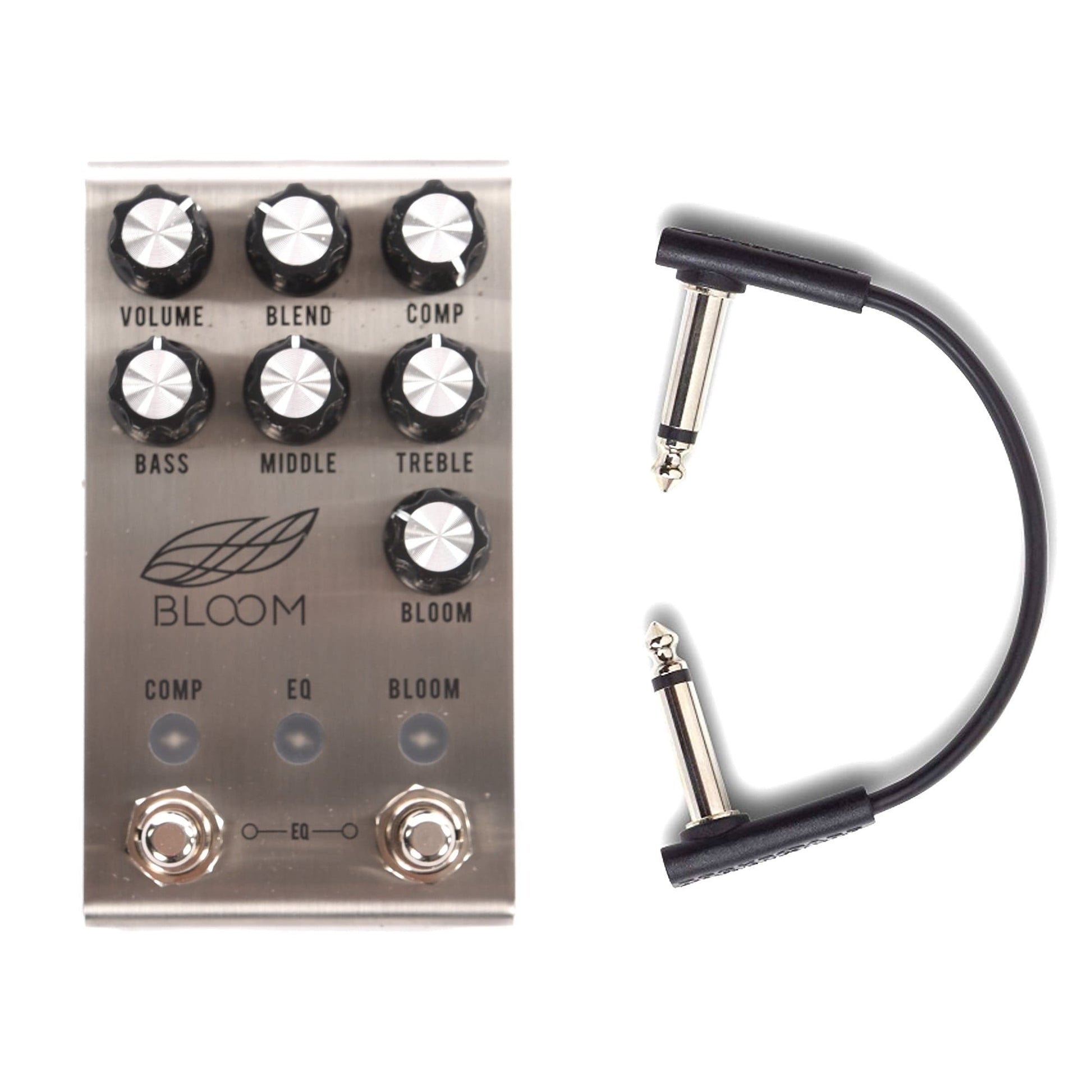 Jackson Audio Bloom Compressor EQ Boost Pedal w/RockBoard Flat Patch Cables Bundle