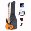 Jackson X Series CBXNTM IV Bass Butterscotch w/Gig Bag, Tuner, Cables, Picks and Strings Bundle Bass Guitars / 4-String