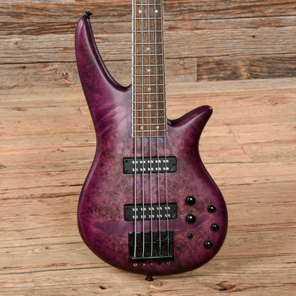 Jackson X Series Spectra Bass SBXP V Purple Bass Guitars / 5-String or More