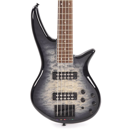 Jackson X Series Spectra Bass SBXQ V Transparent Black Burst Bass Guitars / 5-String or More
