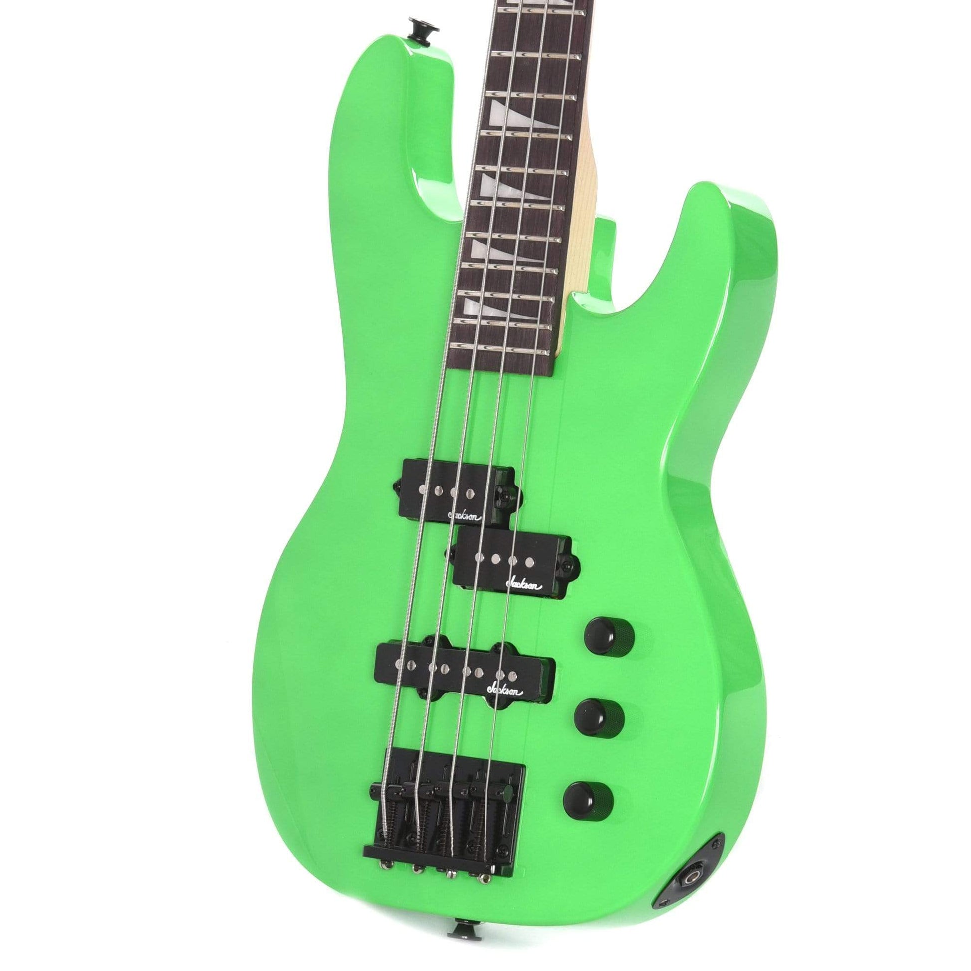 Jackson JS1X Concert Bass Minion Neon Green Bass Guitars / Short Scale