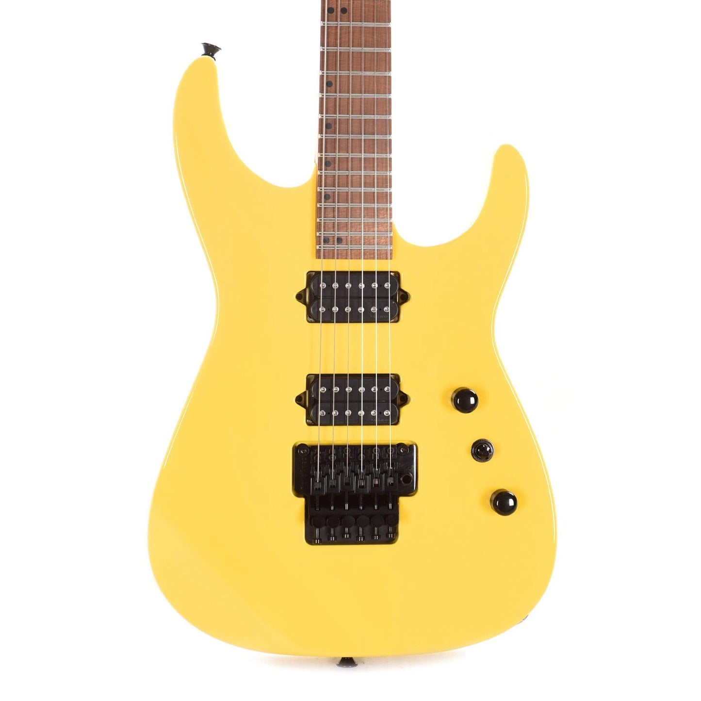 Jackson Custom Shop "CME Spec" Dinky 2H FR Graffiti Yellow w/Roasted Neck & DiMarzio D Activators Electric Guitars / Solid Body