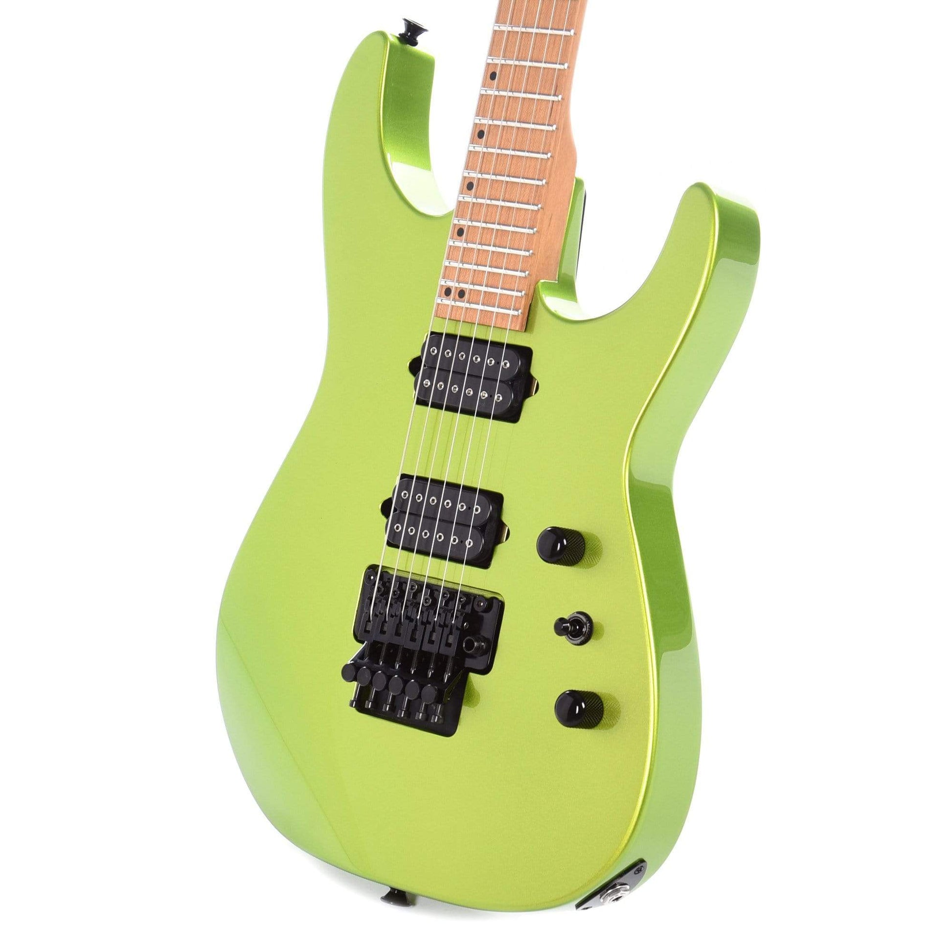 Jackson Custom Shop "CME Spec" Dinky 2H FR Lime Green Metallic w/Roasted Neck & DiMarzio D Activators Electric Guitars / Solid Body