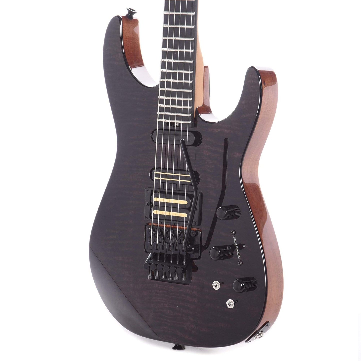 Jackson Custom Shop Limited Signature Phil Collen PC-1 Black Claro Walnut w/Carmelized Maple Neck Electric Guitars / Solid Body