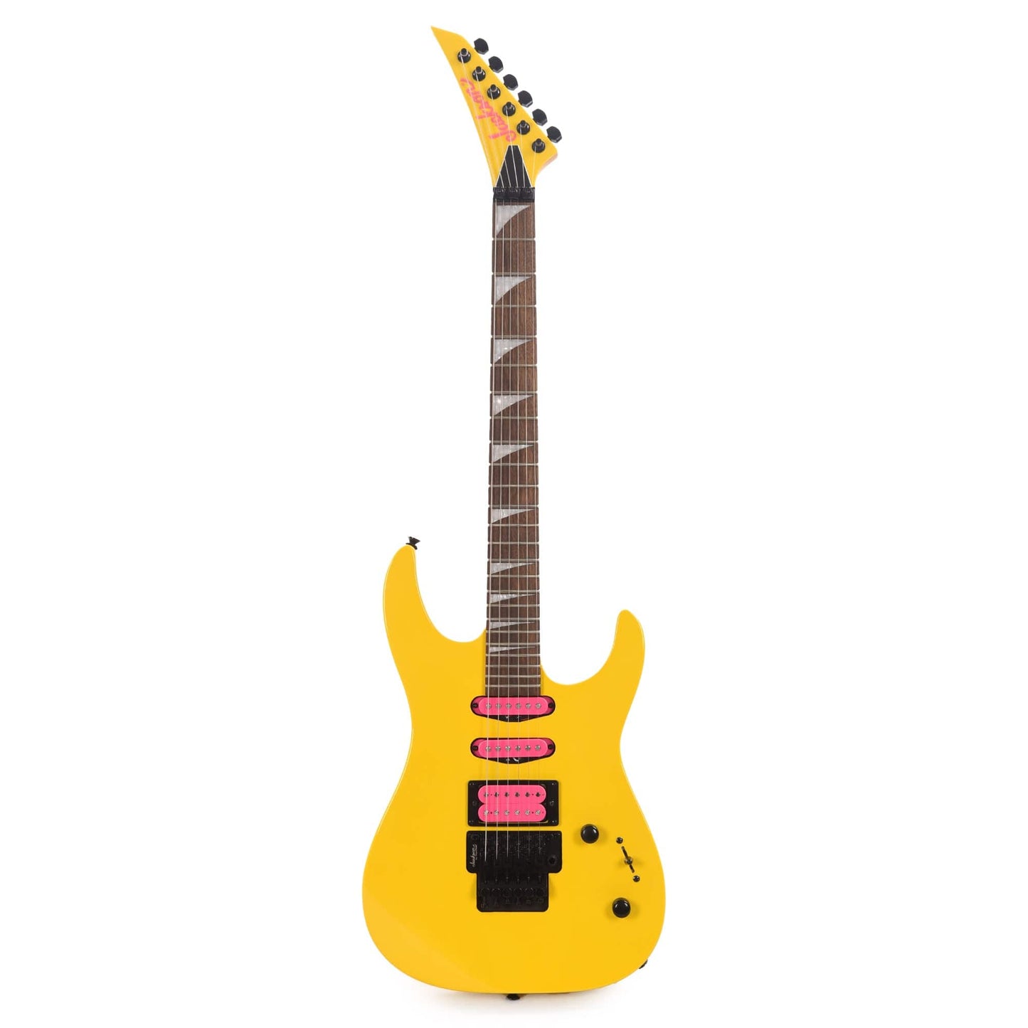 Jackson DK3XR HSS Caution Yellow w/Pink Pickups Electric Guitars / Solid Body