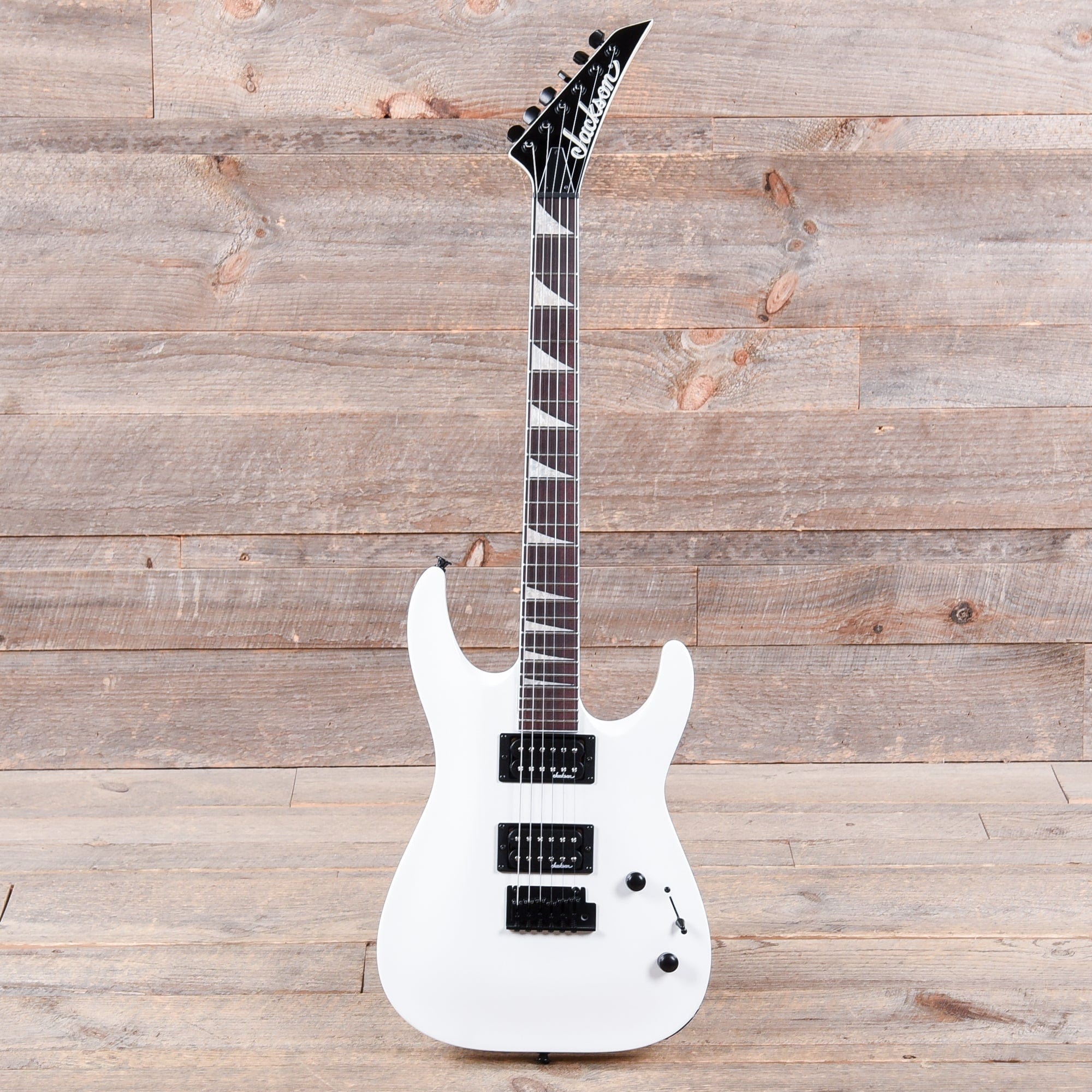 Jackson JS Series Dinky Arch Top JS22 Snow White – Chicago Music Exchange