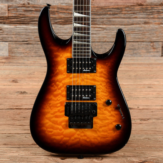 Jackson JS Series Dinky Arch Top JS32Q Suilt Maple Transparent Amber 2014 Electric Guitars / Solid Body