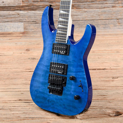 Jackson JS Series Dinky Arch Top JS32Q Transparent Blue Electric Guitars / Solid Body