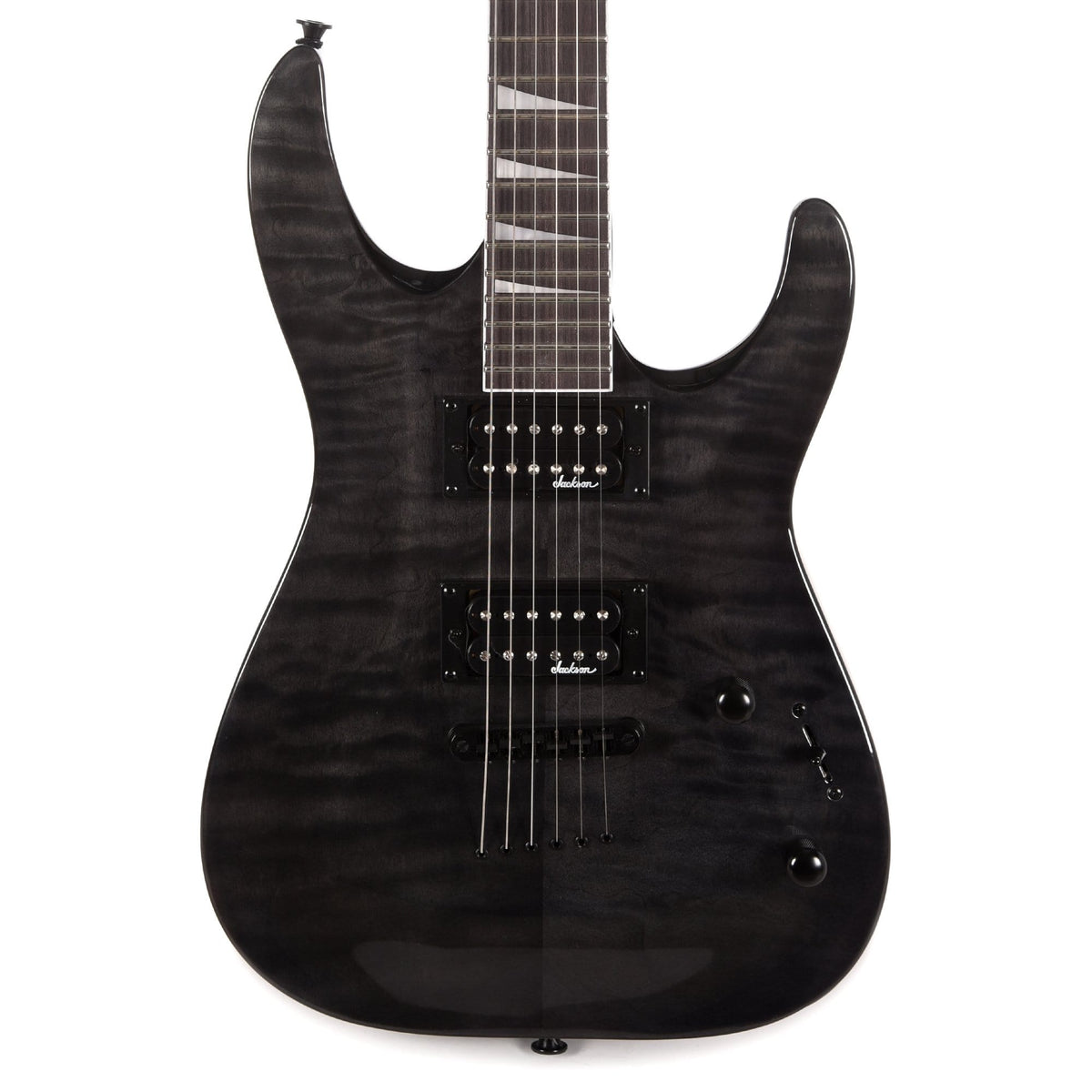 Jackson JS Series Dinky Arch Top JS32TQ Transparent Black – Chicago ...