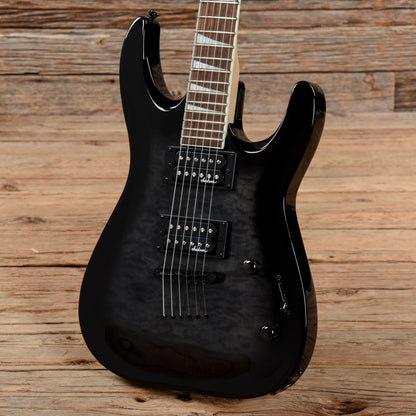 Jackson JS Series JS32TQ DKA Dinky Archtop Transparent Black Electric Guitars / Solid Body