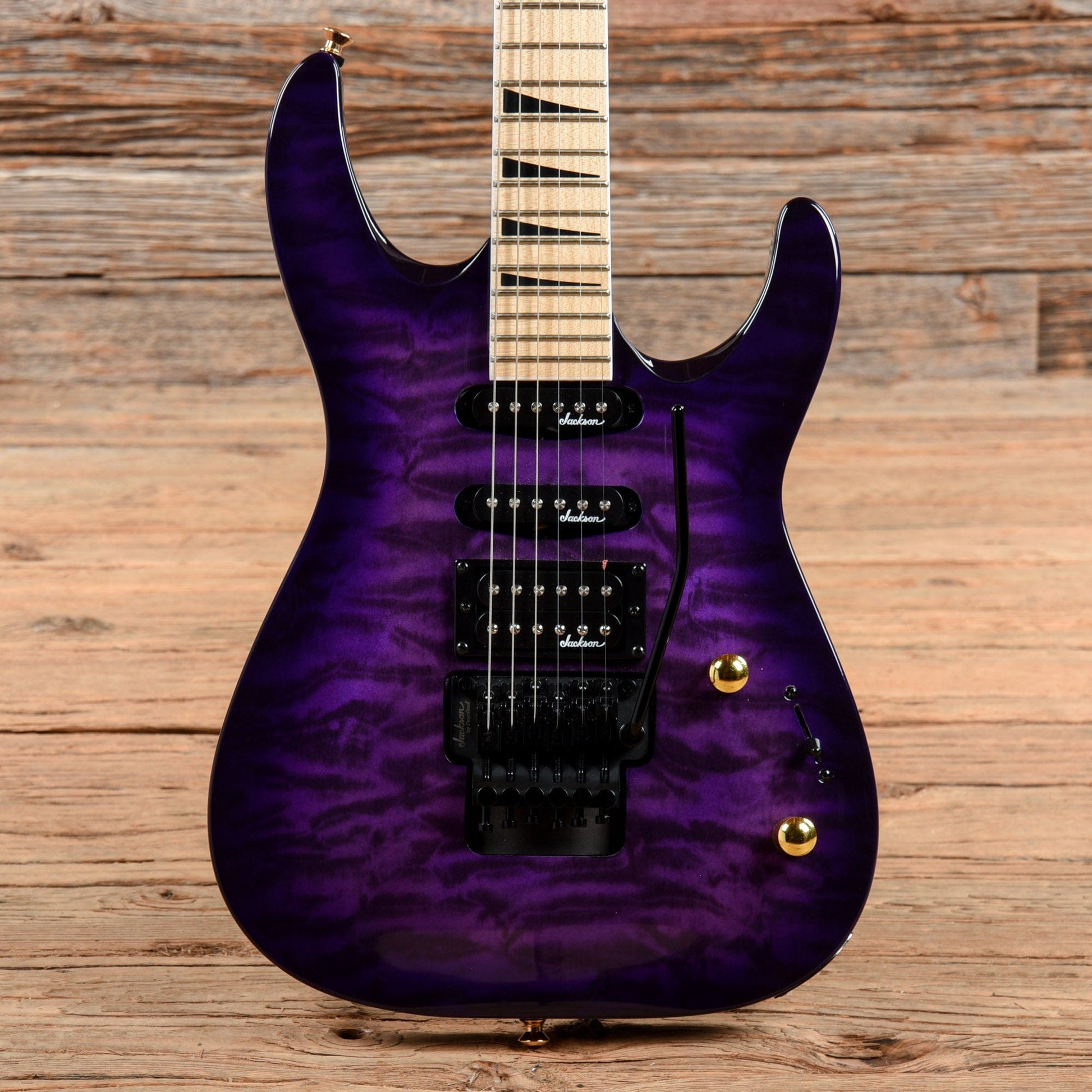 Jackson JS Series JS34Q DKA-M Dinky Archtop Transparent Purple 2021 Electric Guitars / Solid Body