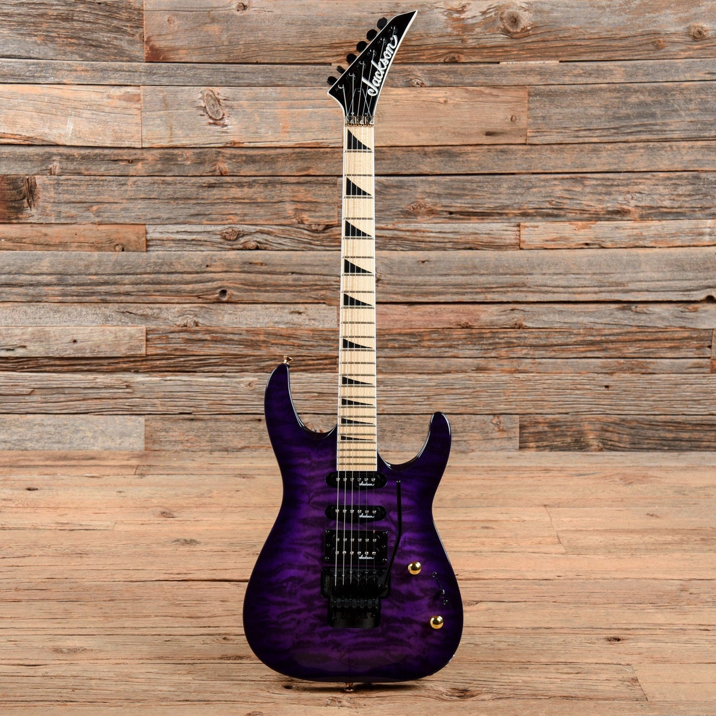 Jackson JS Series JS34Q DKA-M Dinky Archtop Transparent Purple 2021 Electric Guitars / Solid Body