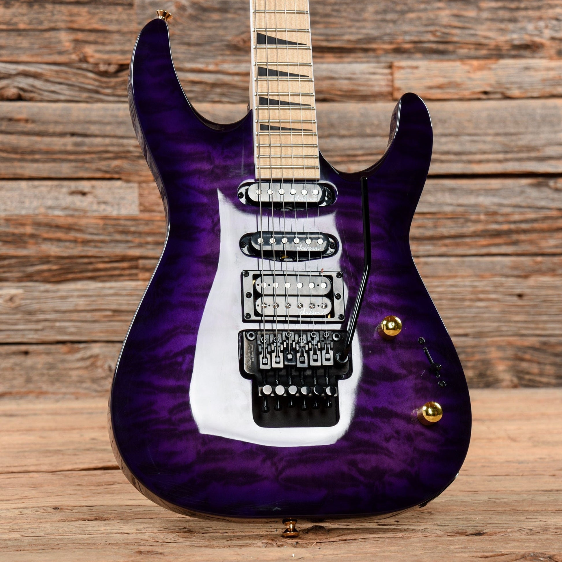 Jackson JS Series JS34Q DKA-M Dinky Archtop Transparent Purple 2021 Electric Guitars / Solid Body