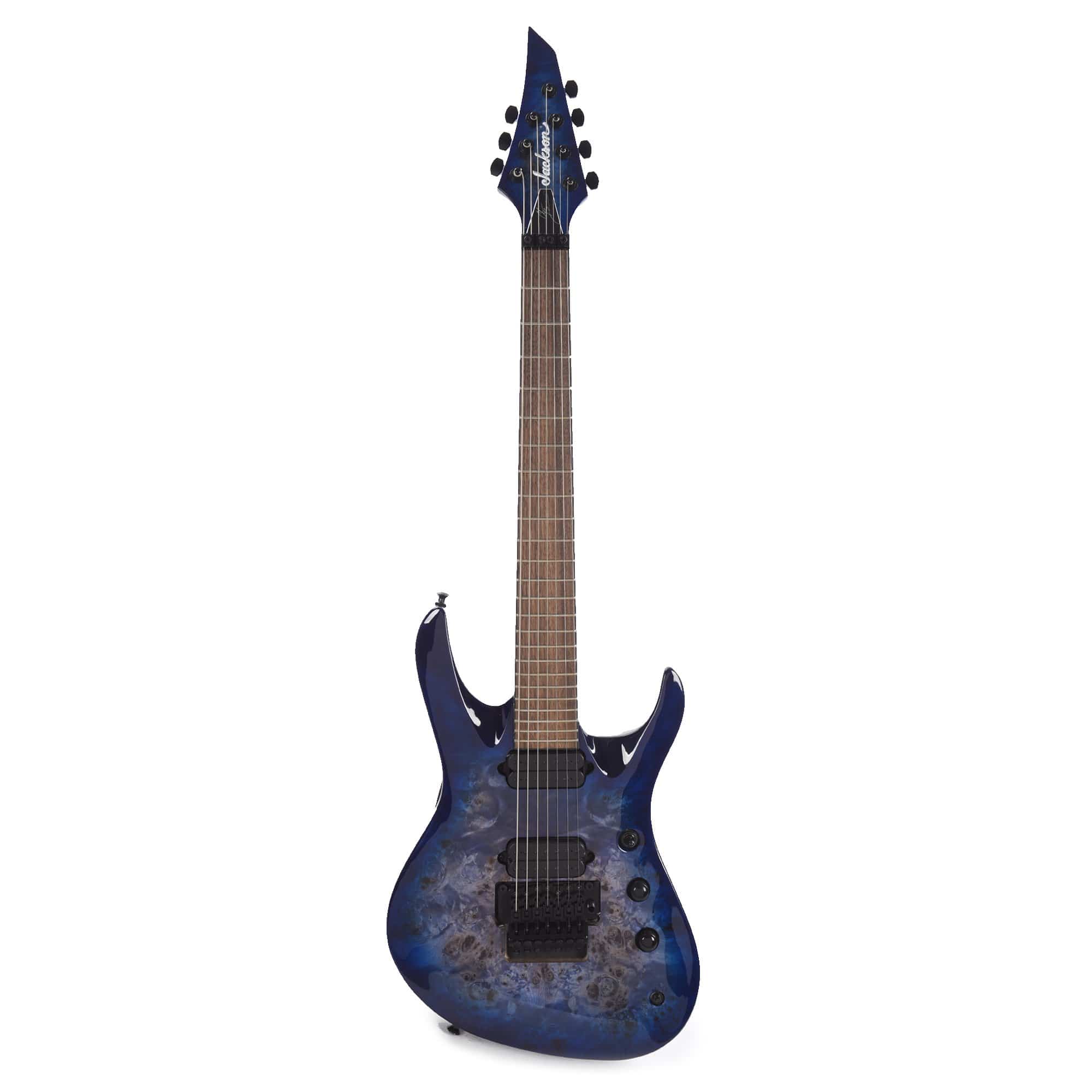Jackson Pro Series Signature Chris Broderick Soloist 7P Transparent Blue Electric Guitars / Solid Body