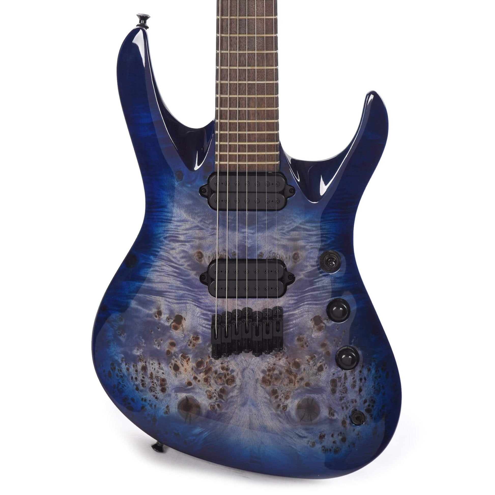 Jackson Pro Series Signature Chris Broderick Soloist HT7P Transparent Blue Electric Guitars / Solid Body