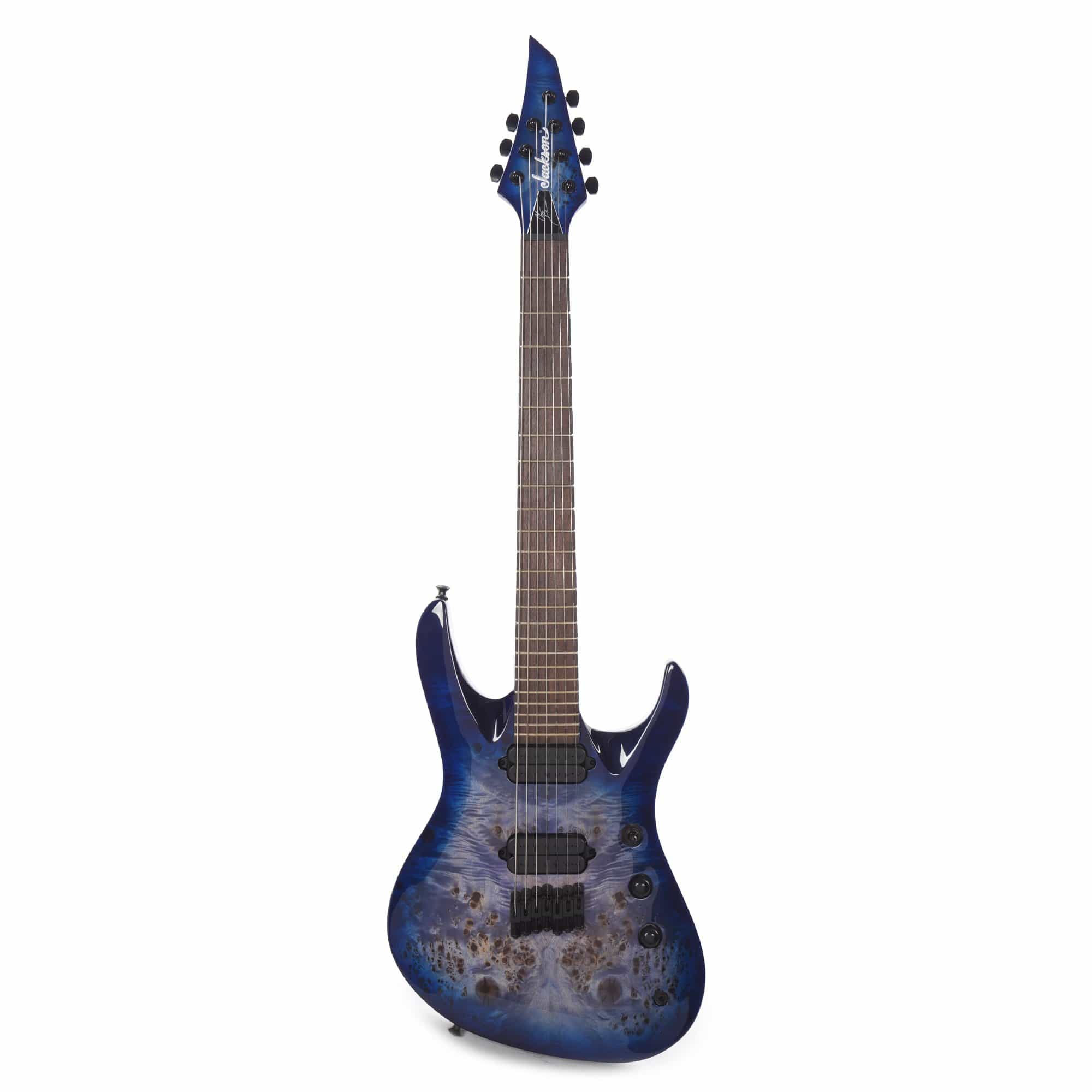 Jackson Pro Series Signature Chris Broderick Soloist HT7P Transparent Blue Electric Guitars / Solid Body