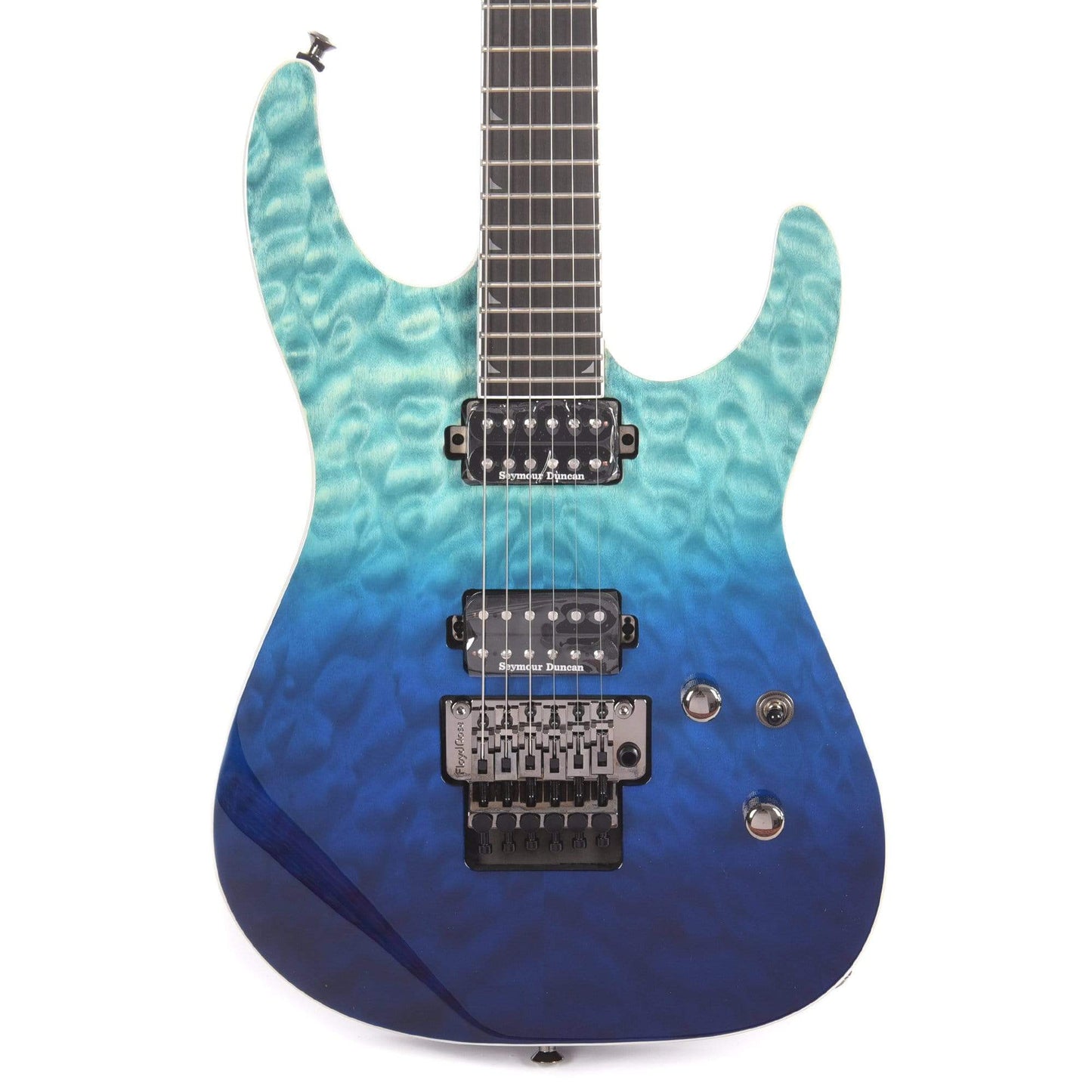 Jackson Pro Series Soloist SL2Q Mahogany Quilted MapleTop Standard Caribbean Blue Fade Electric Guitars / Solid Body