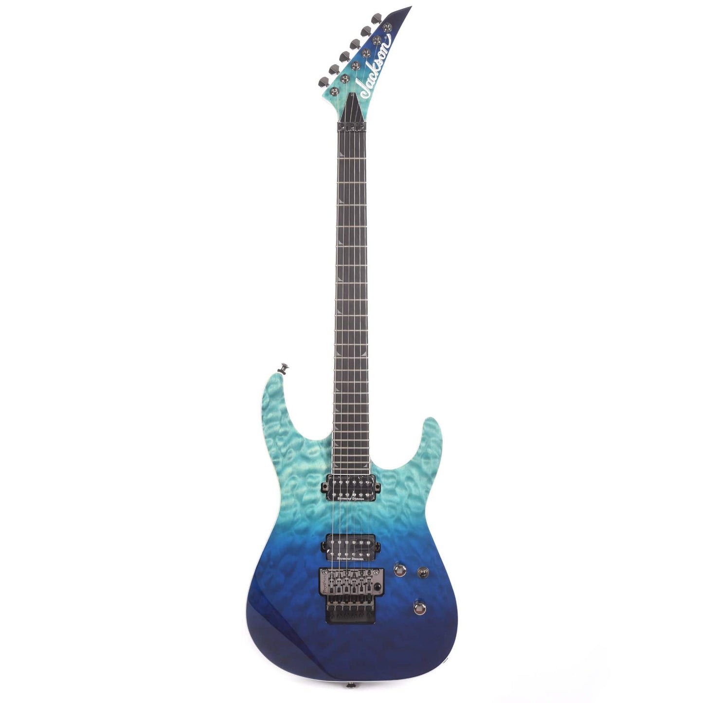 Jackson Pro Series Soloist SL2Q Mahogany Quilted MapleTop Standard Caribbean Blue Fade Electric Guitars / Solid Body