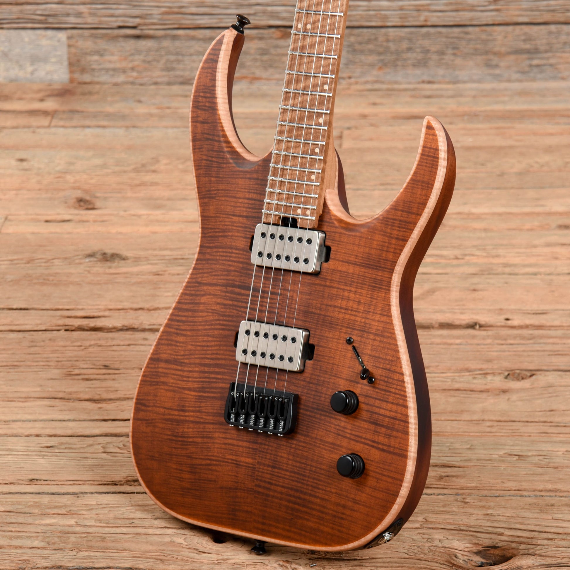 Jackson USA Series Misha Mansoor Signature Juggernaut HT6FM Satin Amber Tiger Eye 2019 Electric Guitars / Solid Body