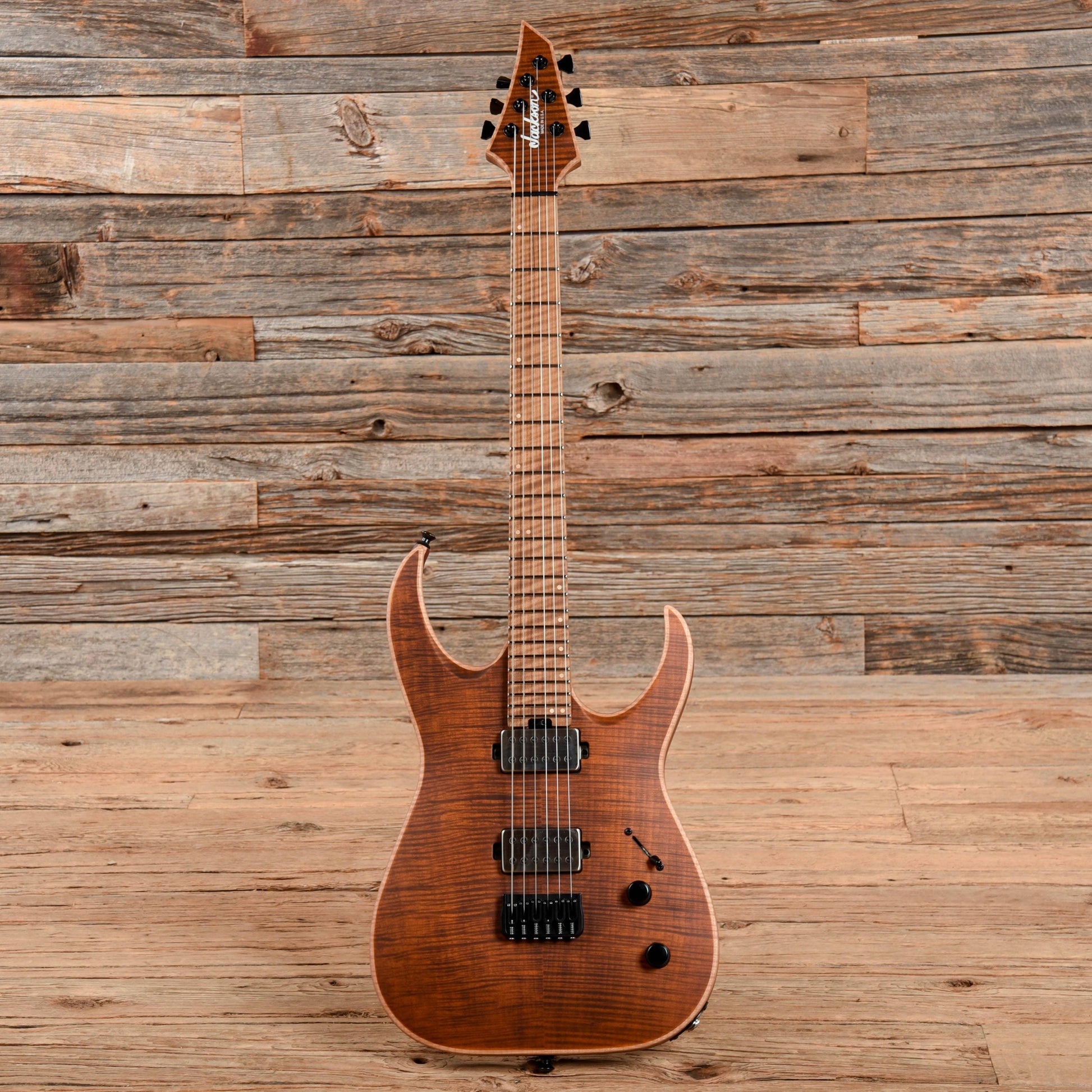 Jackson USA Series Misha Mansoor Signature Juggernaut HT6FM Satin Amber Tiger Eye 2019 Electric Guitars / Solid Body