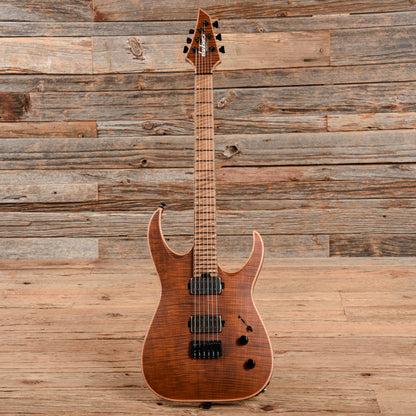 Jackson USA Series Misha Mansoor Signature Juggernaut HT6FM Satin Amber Tiger Eye 2019 Electric Guitars / Solid Body