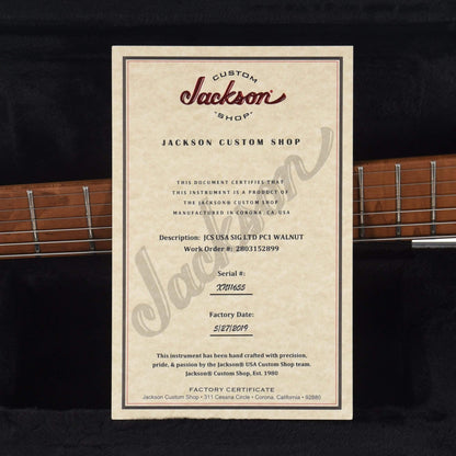 Jackson USA Signature Limited Edition Phil Collin PC1 Claro Walnut Electric Guitars / Solid Body
