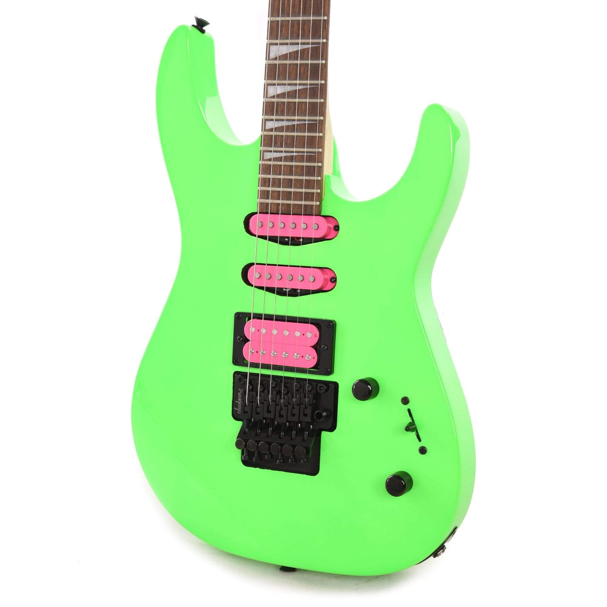 Jackson X Series Dinky DK3XR HSS Neon Green Electric Guitars / Solid Body