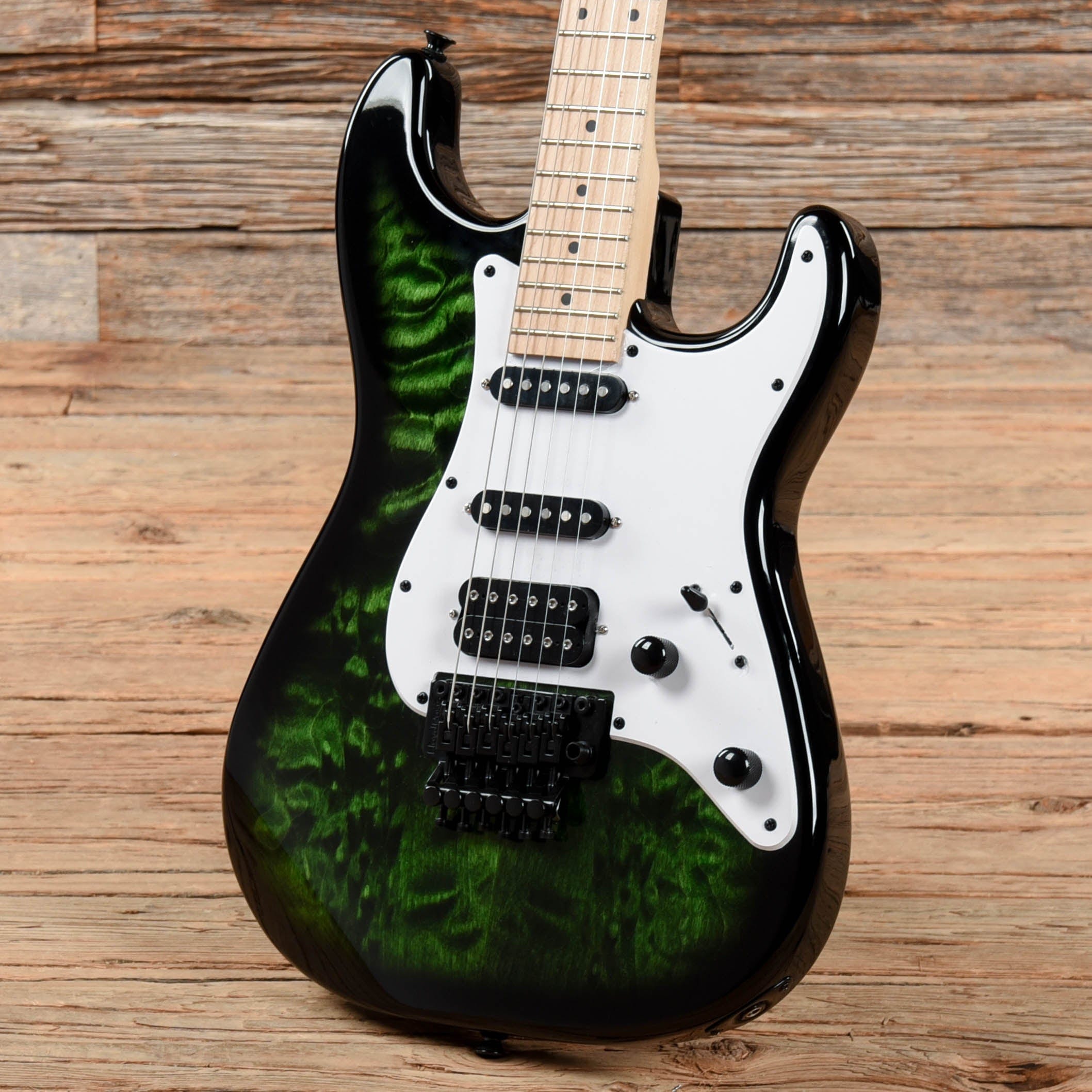 Jackson X Series Signature Adrian Smith SDXQM Transparent Green 2020 Electric Guitars / Solid Body