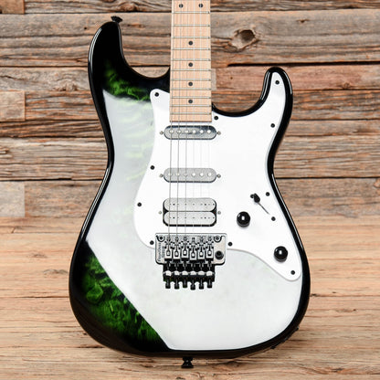 Jackson X Series Signature Adrian Smith SDXQM Transparent Green 2020 Electric Guitars / Solid Body