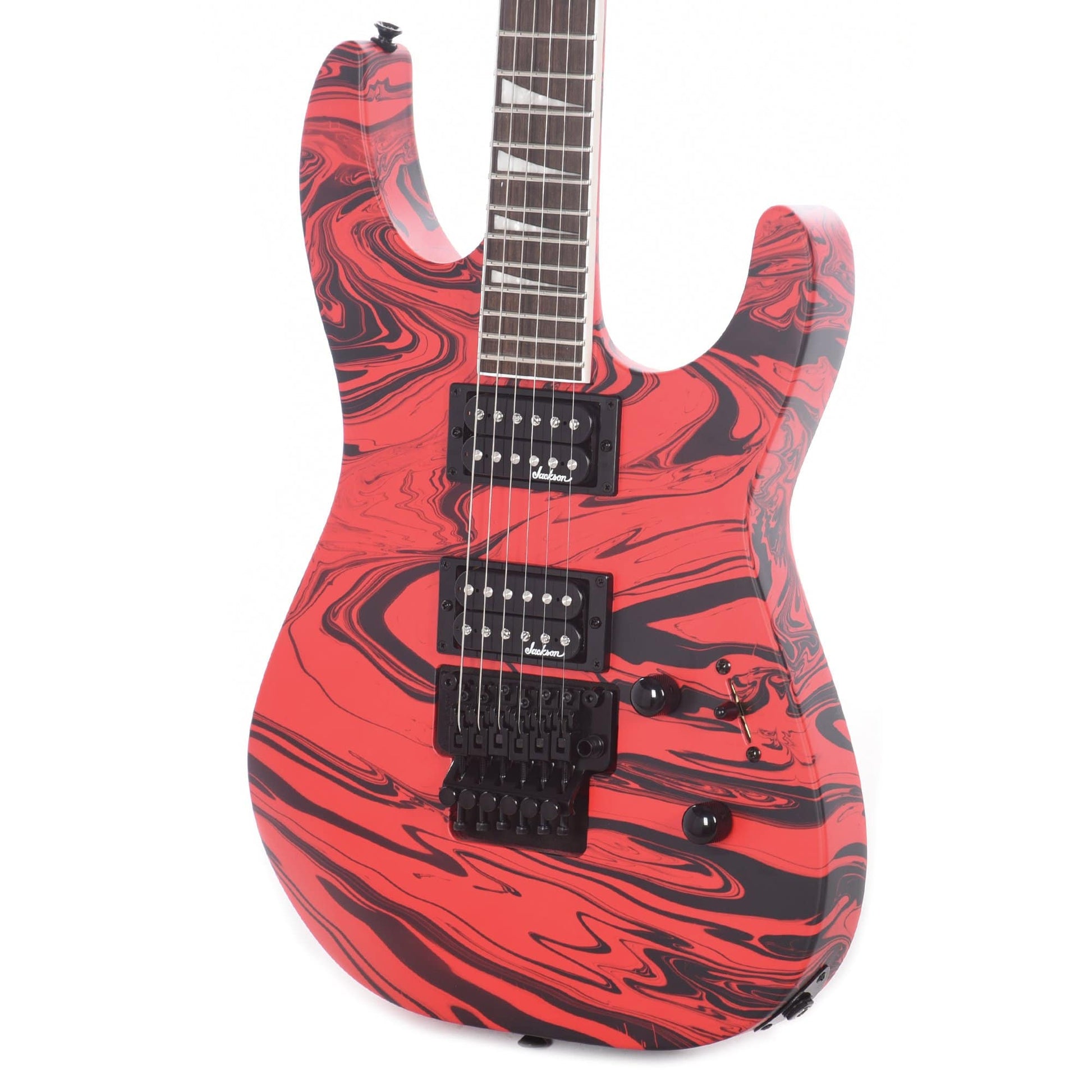 Jackson X Series Soloist SLX DX Swirl Satin Red Swirl Electric Guitars / Solid Body