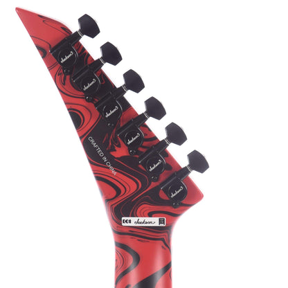 Jackson X Series Soloist SLX DX Swirl Satin Red Swirl Electric Guitars / Solid Body