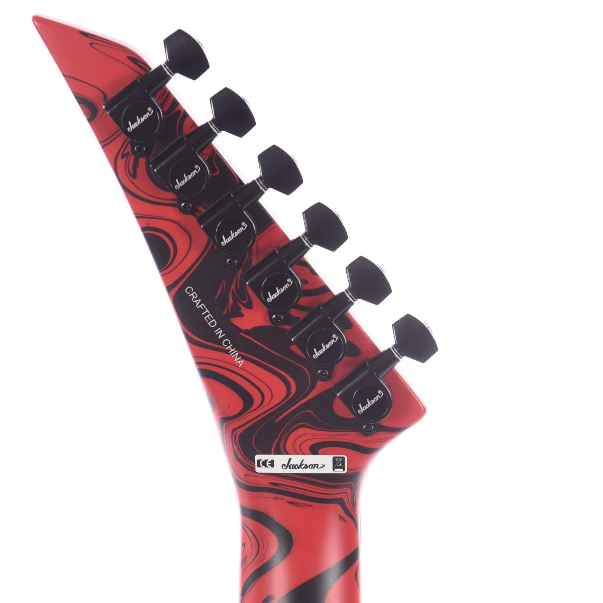 Jackson X Series Soloist SLX DX Swirl Satin Red Swirl Electric Guitars / Solid Body
