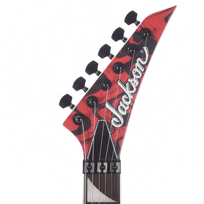 Jackson X Series Soloist SLX DX Swirl Satin Red Swirl Electric Guitars / Solid Body