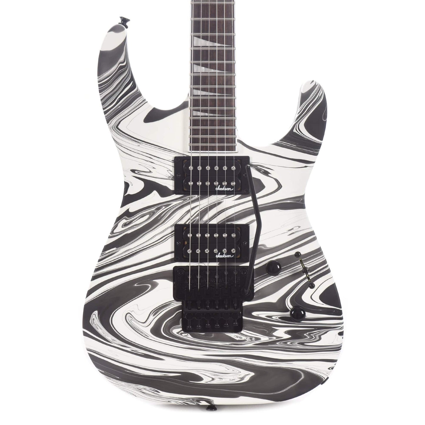 Jackson X Series Soloist SLX DX Swirl Satin White Swirl Electric Guitars / Solid Body