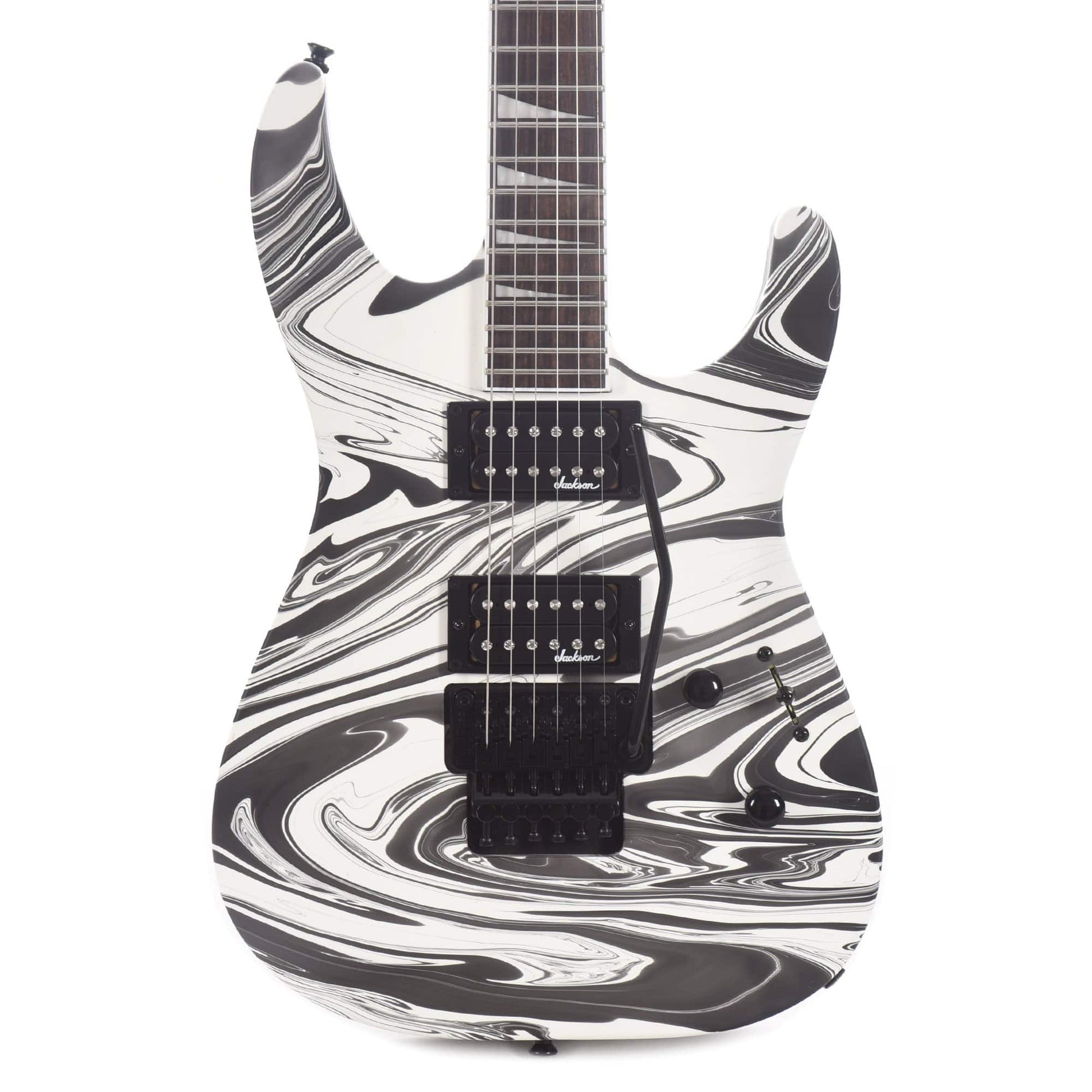 Jackson X Series Soloist SLX DX Swirl Satin White Swirl Electric Guitars / Solid Body