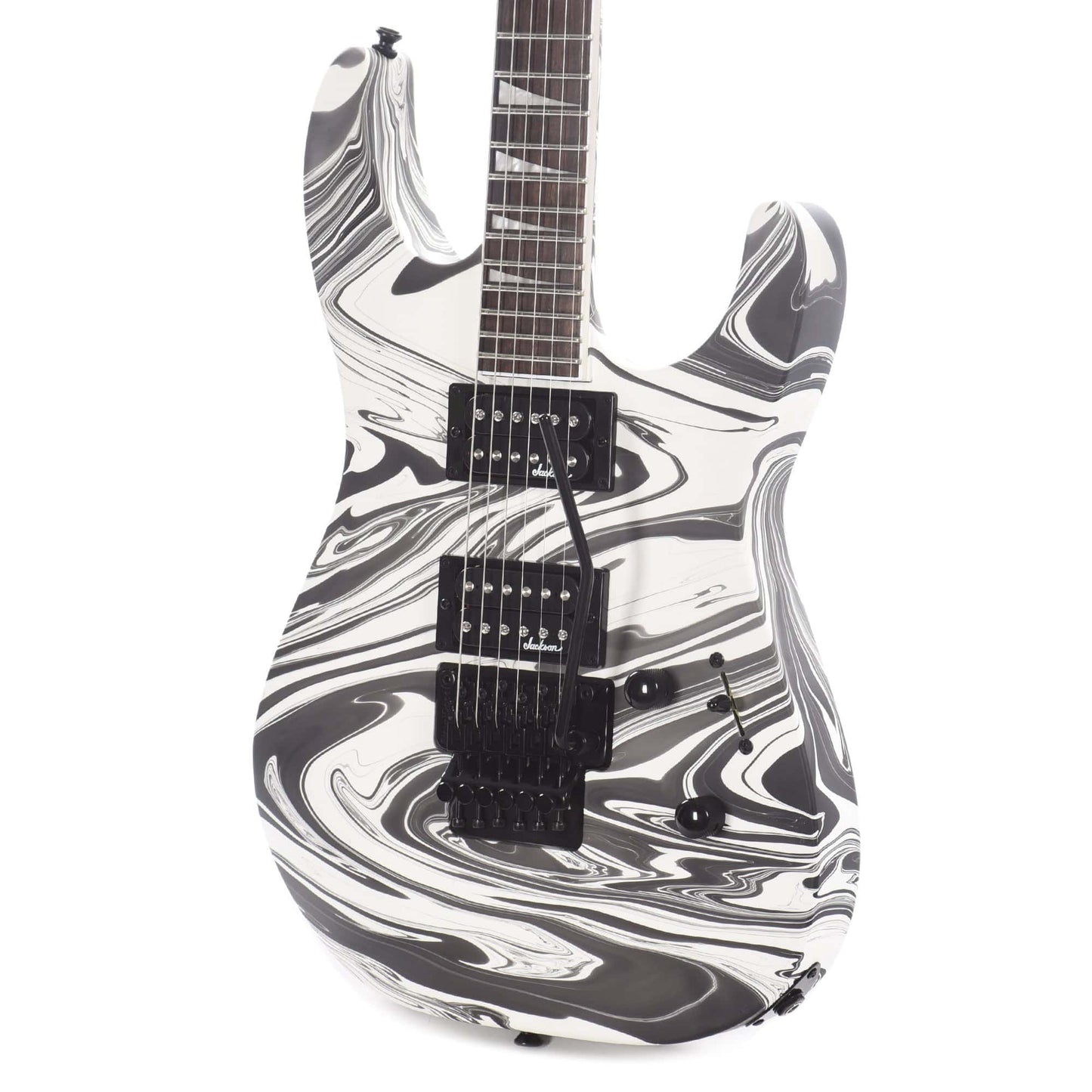 Jackson X Series Soloist SLX DX Swirl Satin White Swirl Electric Guitars / Solid Body