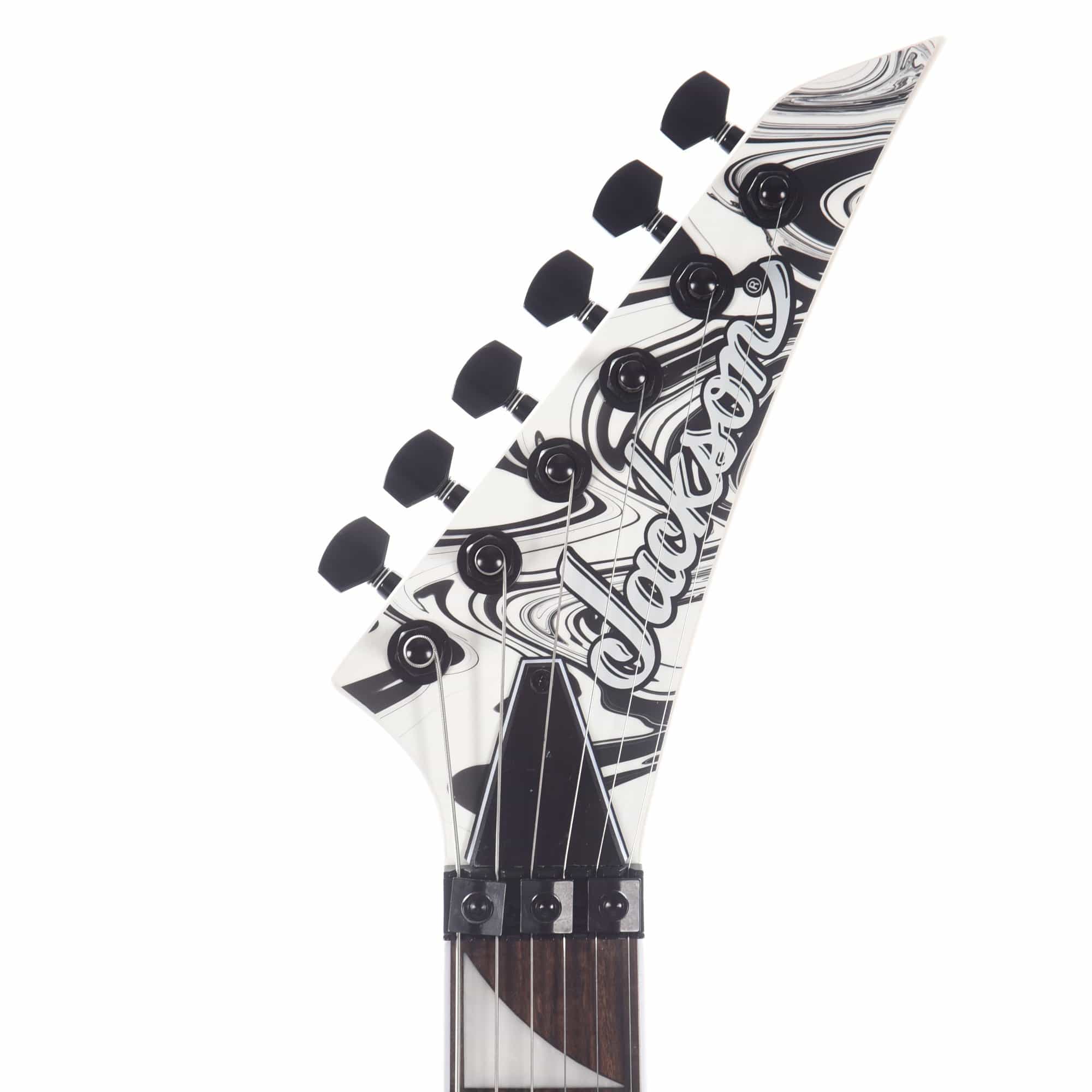 Jackson X Series Soloist SLX DX Swirl Satin White Swirl Electric Guitars / Solid Body