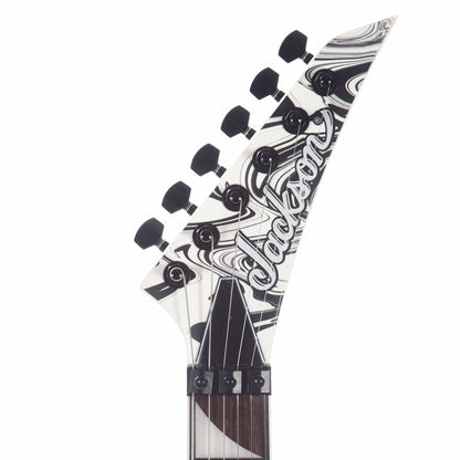 Jackson X Series Soloist SLX DX Swirl Satin White Swirl Electric Guitars / Solid Body